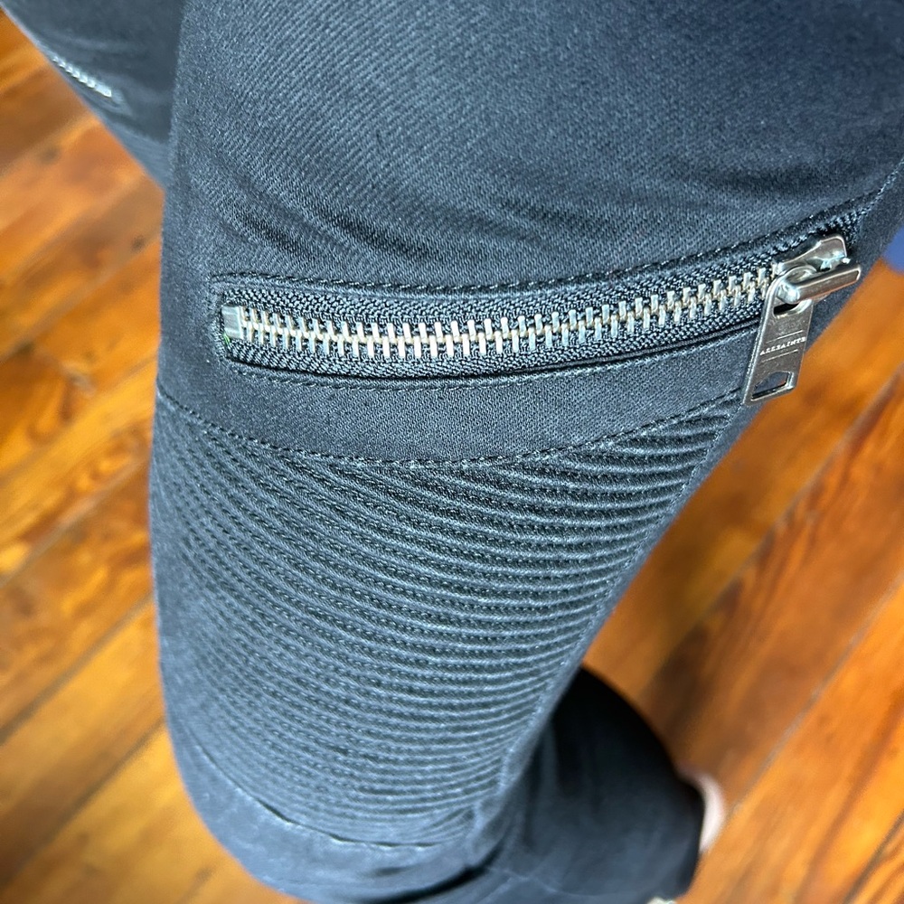 All Saints Black Dax Biker Jeans size 27 - Picture 11 of 13